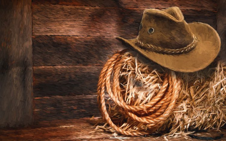 lasso cowboy cappello